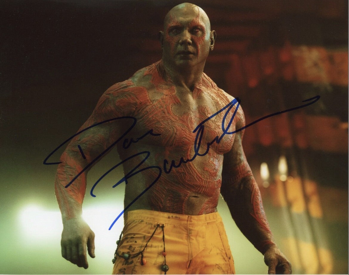 8x10 RePrint of Dave Bautistas Autograph