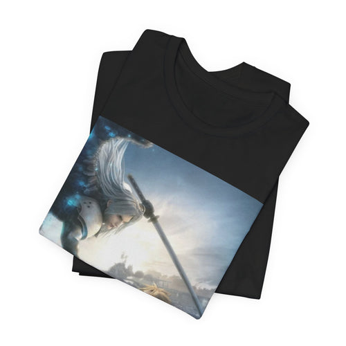 Legendary Blade Clash Tee – Anime Battle Graphic Shirt