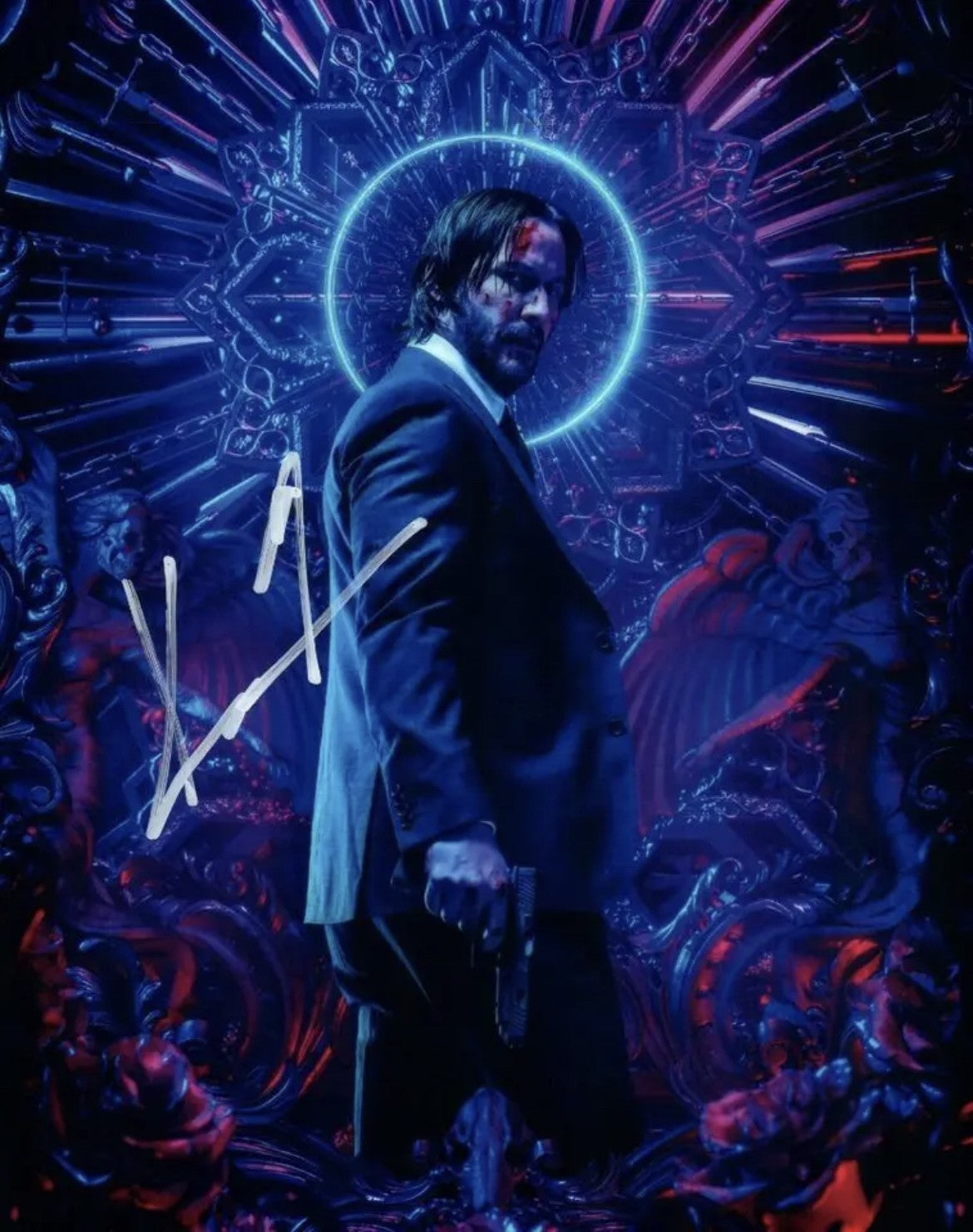 8x10 Re-Print of Keanu Reeves Autograph